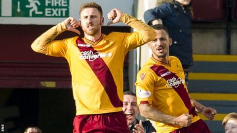 Motherwell striker Louis Moult