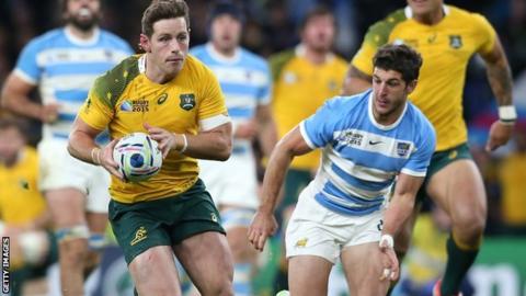 Australia beat Argentina at Twickenham in the 2015 World Cup semi-final