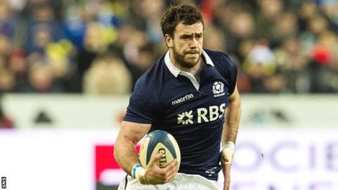 Scotland centre Alex Dunbar