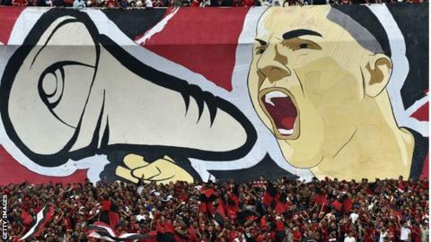 Fans of Algerian club USM Alger