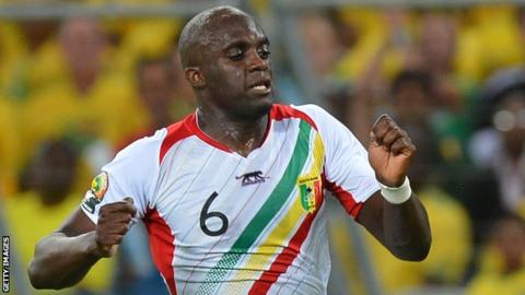 Momo Sissoko in action for Mali at the 2013 Africa Cup of Nations