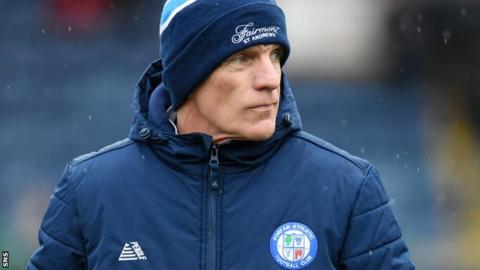 Jim Weir as manager of Forfar
