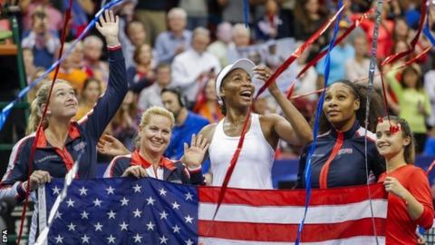 Victorious USA Fed Cup team