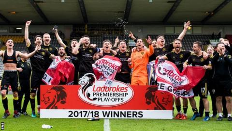 Image result for livingston partick playoff first leg