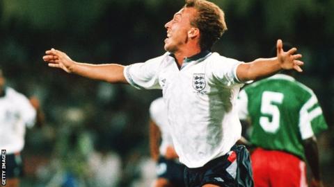 David Platt, England v Cameroon, 1990