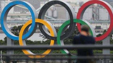 Olympic rings in Japan