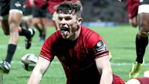 Calvin Nash crossed for Munster in the first half