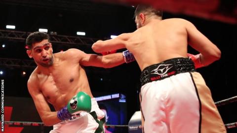 Khan stopped Dib inside four rounds in Jeddah, Saudi Arabia