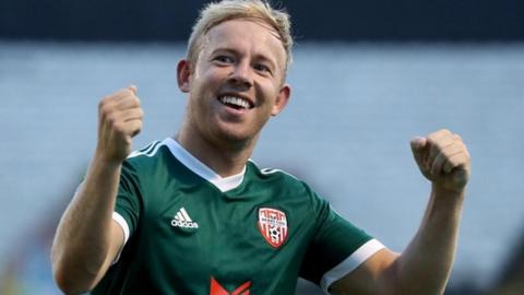 Low came off the bench in Derry's League Cup final win in September