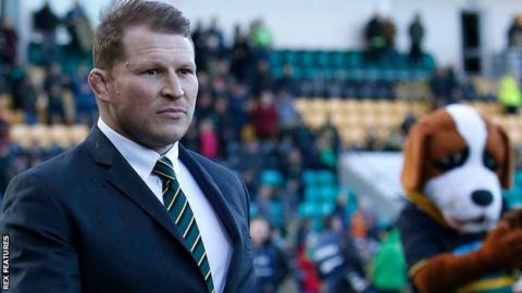 Dylan Hartley was at Franklins Gardens for Northampton's Premiership Cup triumph against Saracens last weekend