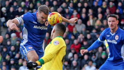 Ben Turner in action for Cardiff City