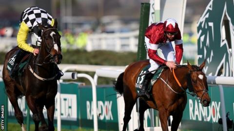 Davy Russell and Tiger Roll edge out Pleasant Company and David Mullins