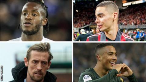 Michy Batshuayi, Miguel Almiron, Peter Crouch, Youri Tielemans