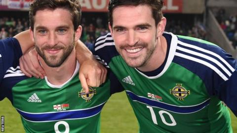 Will Grigg, left, and Kyle Lafferty, right, are popular choices by users of the BBC team selector tool