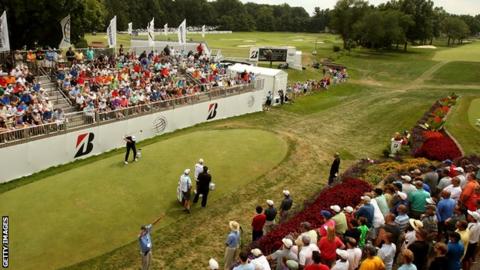 Shane Lowry at the Bridgestone