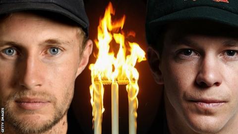 Joe Root and Tim Paine