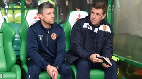 Motherwell's Stephen Robinson and Mark McGhee