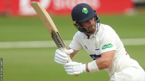 David Lloyd makes runs for Glamorgan