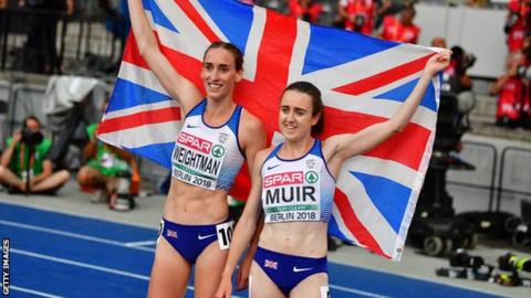 Laura Weightman and Laura Muir