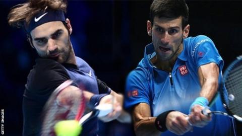 Novak Djokovic and Roger Federer
