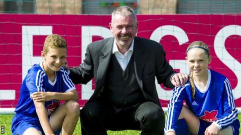 SFA performance director Brian McClair with Darren Watson and Neve Guthrie