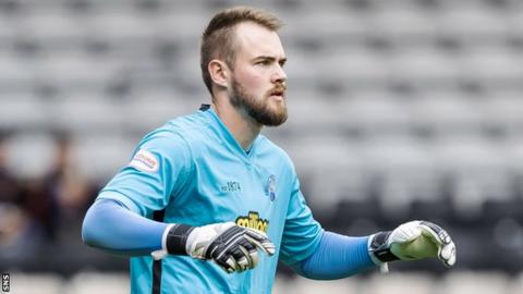 Dunfermline Athletic goalkeeper Ryan Scully