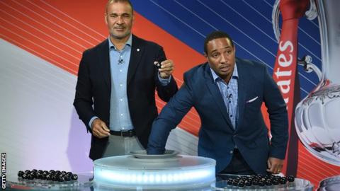 Ruud Gullit and Paul Ince.