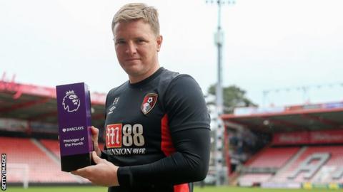 Bournemouth manager Eddie Howe