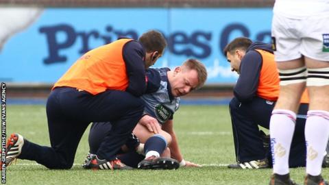 Matthew Rees down injured