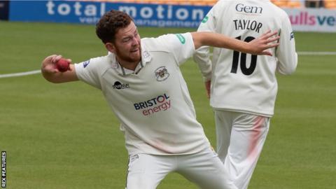 Gloucestershire bowler Ryan Higgins