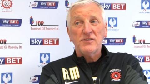Hartlepool manager Ronnie Moore