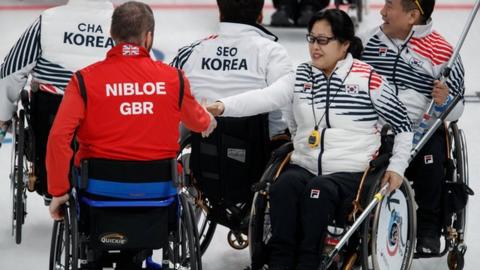 Great Britain v South Korea wheelchair curling
