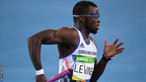 British sprinter Nigel Levine