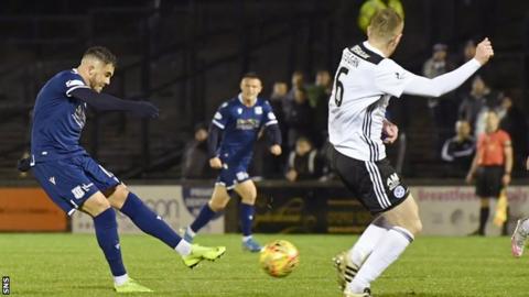 Dundee's Declan McDaid netted the opener against his former club