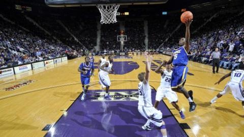 Jay Couisnard shoots for the basket