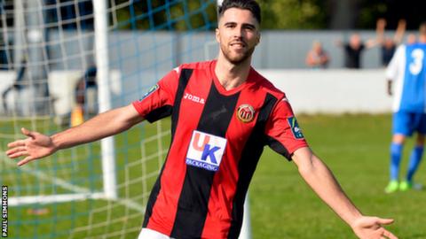 Heybridge Swifts striker Joan Luque