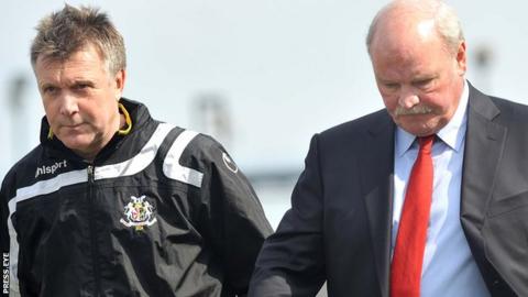 Kieran Harding worked alongside Ronnie McFall at Shamrock Park