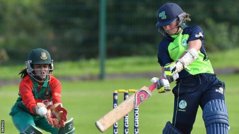Ireland's Claire Shillington in action against Bangladesh in 2016