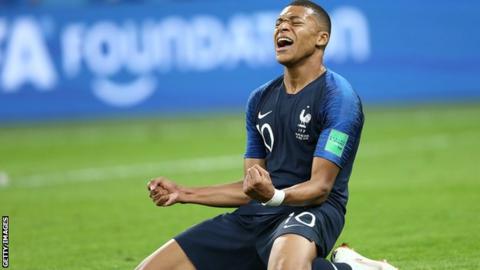 France forward Kylian Mbappe