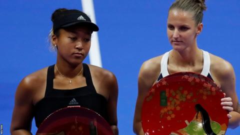 Osaka's winning streak comes to an end in loss to Pliskova