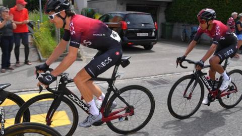 Egan Bernal and Geraint Thomas