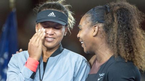 Naomi Osaka and Serena Williams