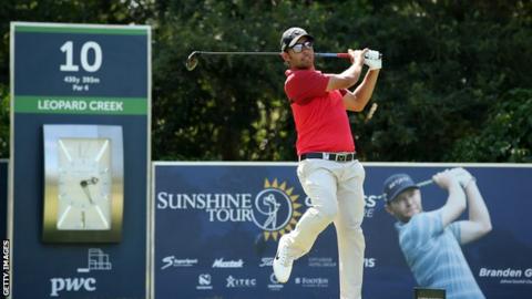 Pablo Larrazabal in the final round at Leopard Creek