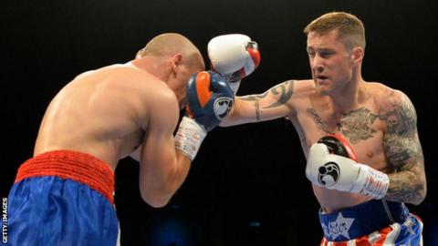 Burns (right) will fight in the USA on 17 November