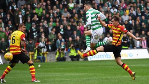 Celtic beat Thistle at Firhill in the last 16 stage of the League Cup last season
