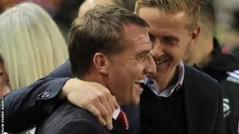Brendan Rodgers and Garry Monk