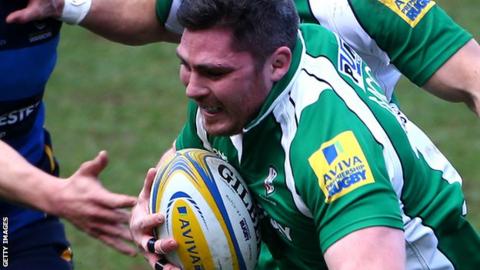 London Irish back row Rob McCusker