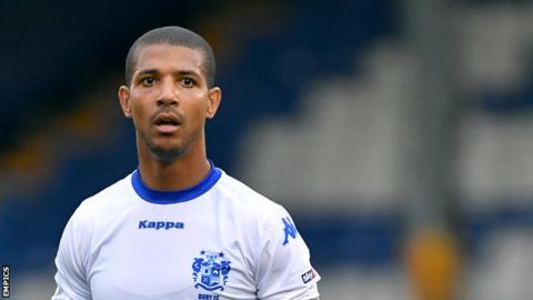Jermaine Beckford came off in the 38th minute of Bury's 1-0 defeat by Doncaster in October