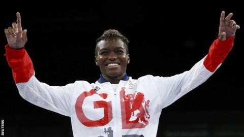Nicola Adams celebrates winning gold at Rio 2016