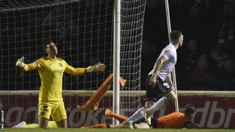 Craig Moore's early strike put Ayr top of the Championship